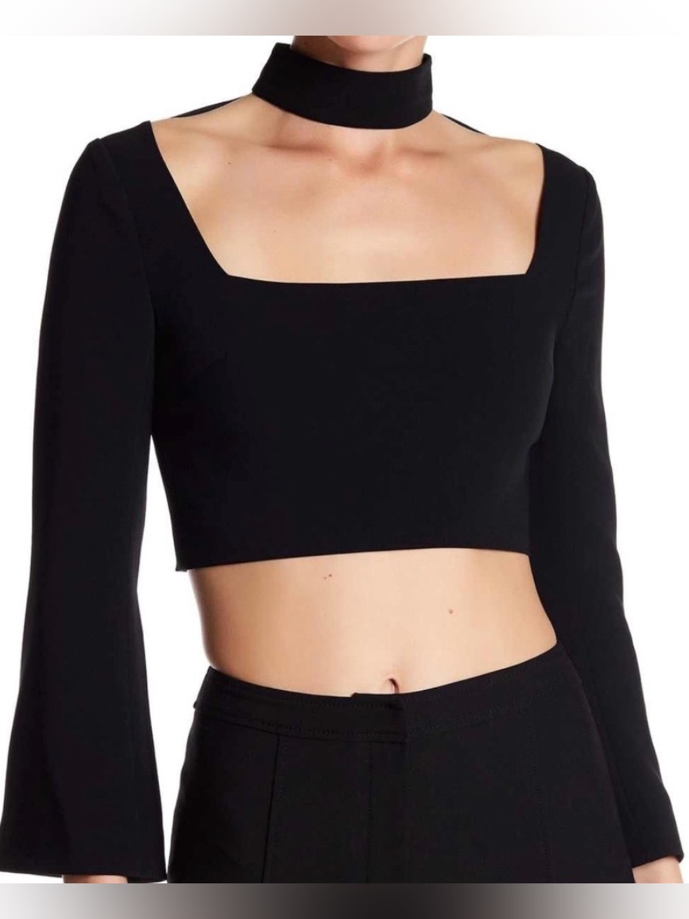 Cinq a Sept Amara Choker Crop Top